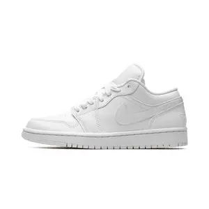 AIR JORDAN 1 Low WMNS "Triple White" Sports Sneaker, Style Code DV0990-111