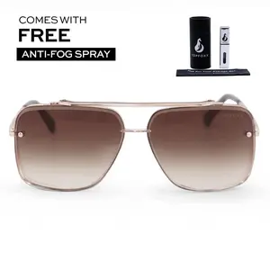 Bella Tangle-Free Aviator Sunglasses and FREE Anti-Fog Spray