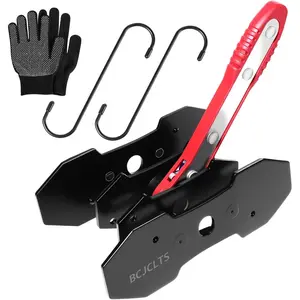 Brake Tools, Brake Caliper Compression Tool, Brake Caliper Tool, Caliper Piston Compressor Tool with 2 Heavy-Duty Caliper Hooks, Car Disc Brake Repair (Large Size red)