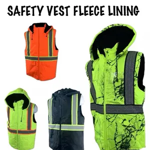 High visibility vest waterproof Work Safety Equipment hoodie fleece-lining Various Colors Essential Weather Conditions Convenient Storage
