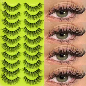 10 Pairs Soft Fine Comfortable Eyelash Strips, Natural Look, Reusable Beginner Friendly, Easy Application, Perfect for Daily Wear