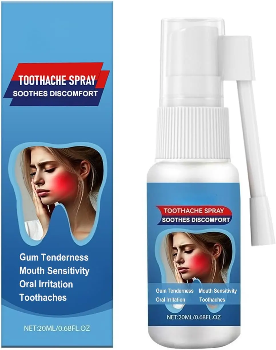3pcsToothache Relief Spray - Soothes Gum Fast, Improves Dryness, Mint & Chamomile Formula, Portable Oral Care for Adults .minty,health,nature,guys gifts
