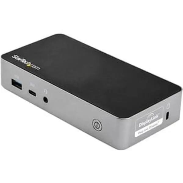 Startech Type-C Docking Station for Office Use - Dual HDMI Monitors, 1920x1080 Resolution, 60W PD Charging, USB 3.1 Gen 1, USB 3.0, Mounting Brackets, Compatible with Notebook, Tablet, Smartphone