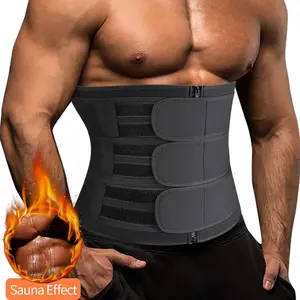 1/2/3/4 Pack Menswear Body Shaper Waist Trainer Sports Sauna Girdle Shapewear Cincher Gym 3-Belts Tummy Control Workout Athletic Trimmer Bands Compression Fabric Polyester Stretchy
