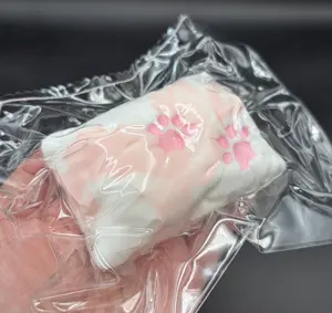 Frozen butter textured strawberry pillow cat paw (read des!) Taba Squishy Toy