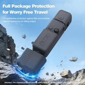 Macaron Color DJI Osmo Pocket 4 Silicone Cover - 5-in-1 Full Protection Kit, Drop-Proof, Fingerprint-Resistant, Skin-Friendly Camera Case for Travel & Vlogging