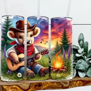 Gus The Cowboy Highland Tumbler