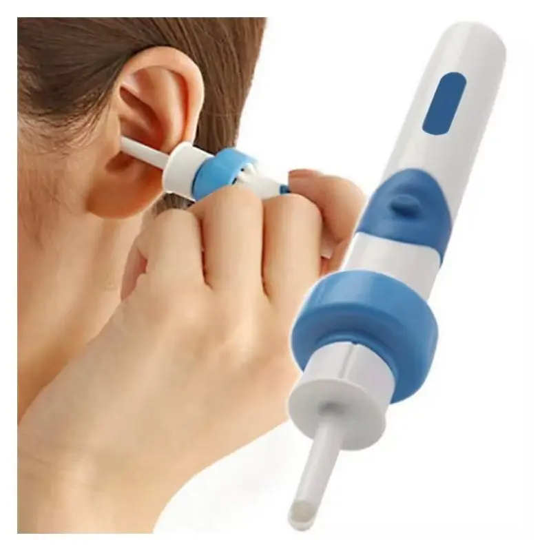 Electric Ear Suction Device, Portable Comfortable Efficient Automatic Electric Vacuum Soft Ear Pick Ear Cleaner Easy Remover Soft Prevent Ear-Pick Clean Tools Set for dry ear