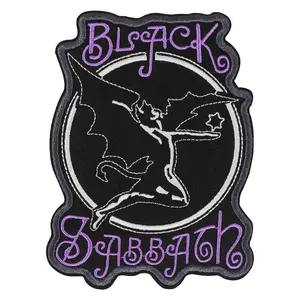 Punk Music Embroidery Patches, Stylish Embroidery, Self-Adhesive Iron-On Applique, Perfect for Clothes Jackets Hats Accessories, 1 Piece