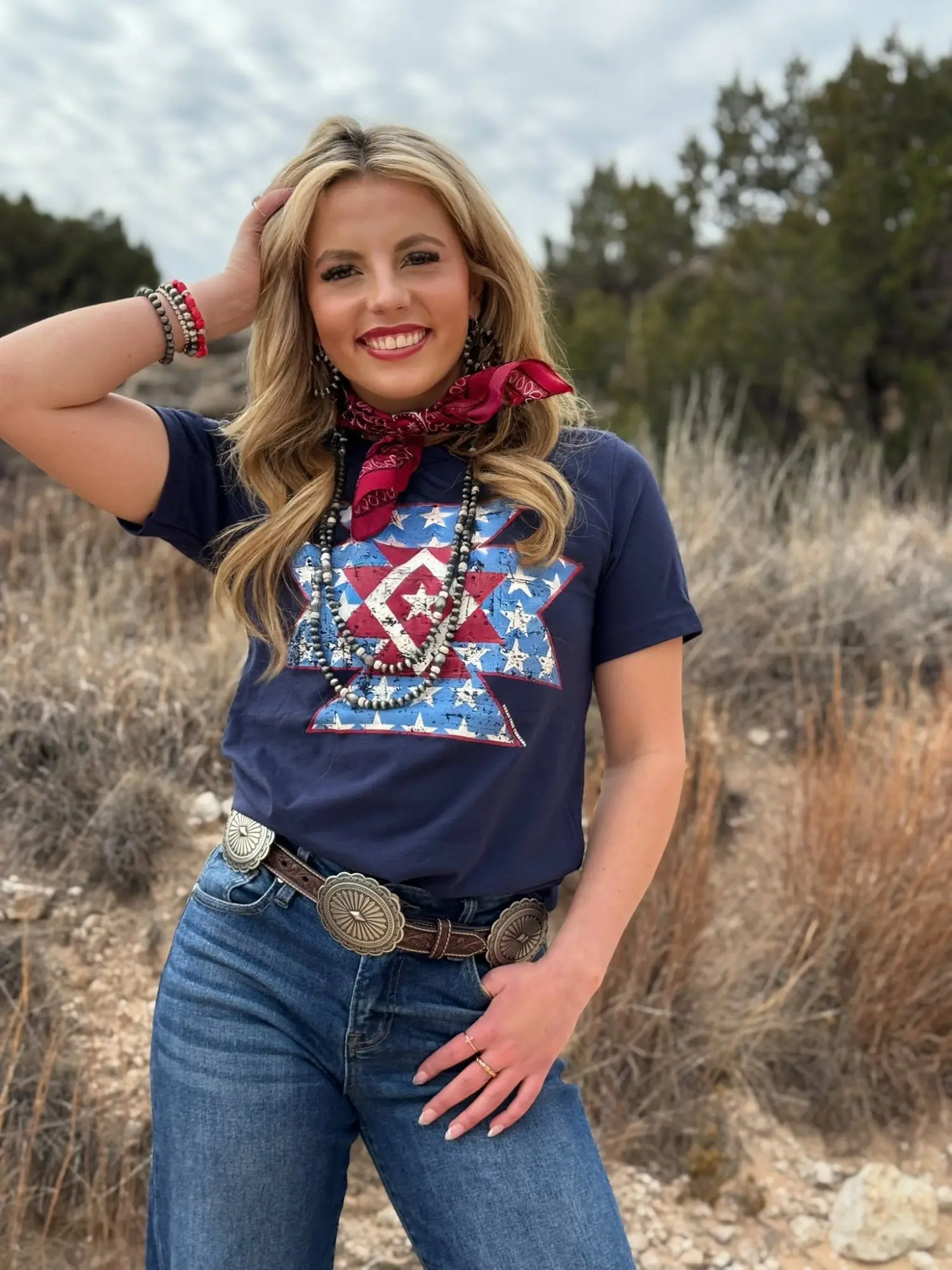 American Aztec Graphic Tee by Texas True Threads