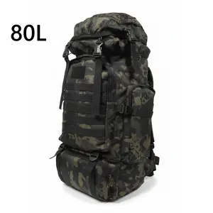 80L/100L Mountaineering Bag Climb Bag Tactical Backpacks Large Backpack Outdoors Hiking Camping Travel Bags Thuram