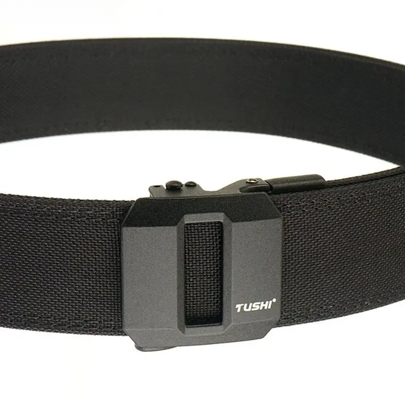 Belt Hard Tactical Belt for Men Metal Automatic Buckle IPSC Gun Belt 1100D Nylon Military Belt Outdoor Sports Girdle Male