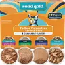 Solid Gold Feline Favorites Wet Food Variety 12 Pack for Cats Fish Assorted Flavors & Textures Complete Balanced Diet