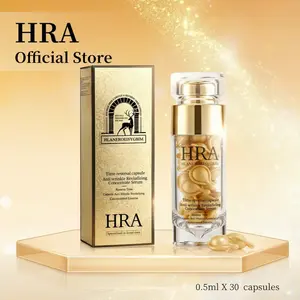 【HRA Official】Squalane Collagen Serum for Face: Anti Aging & Anti Wrinkle Repair Peptide Serum with Boost Hydration Formula - Day/Night Facial Firming Neck Plump Skin Care for Women/Men(1.60 Fl Oz)