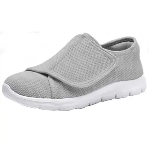 Diabetic Shoes for Women Wide Width Slip-on Walking Shoes for Swollen Feet Edema Adjustable Elderly Foot Pain Relief Breathable Comfort Nurse Shoes