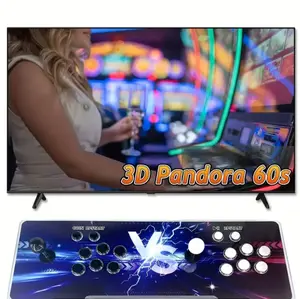 Arcade 360 - 3D Game Display with Colorful User Interface and Action Buttons Console for Enhanced Gaming Experience
