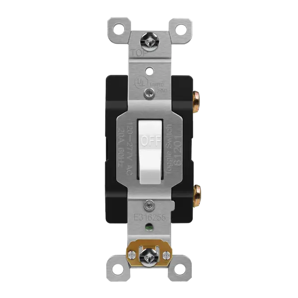 Enerlites Commercial Grade Toggle Switch 20A, Single Pole