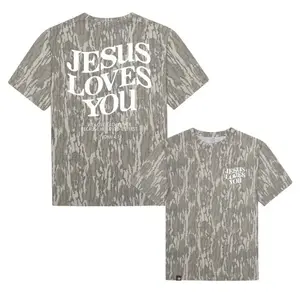 [NEW 2026] Jesus Is King Mossy Oak Bottomland Camo Tee For Men And Women, Unisex Design, Soft and Breathable Cotton