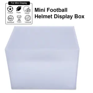 CROSSDESIGN Mini Football Helmet Display Box Case Empty Container USA