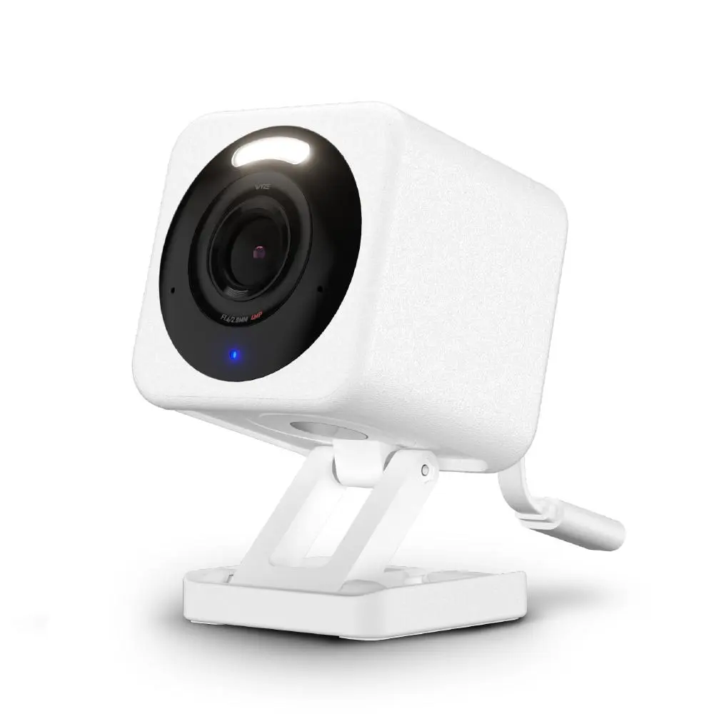 Wyze Cam v4 — Wired 2K HD Smart Home Camera, Indoor/Outdoor Use, Pet/Baby Monitor/Security, Spotlight/Siren, Color Night Vision, Local/Cloud Storage