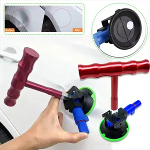 New Car Dent Repair Tool Set, T-Handle Puller Suction Cup Body Dent Flat Spray Paint Tool, DIY Car Truck Dent Removal Kit, Car Dent Remover