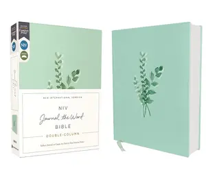 NIV, Journal the Word Bible (Perfect for Note-Taking), Double-Column, Cloth over Board, Teal, Red Letter, Comfort Print: Reflect, Take Notes, or Create Art Next to Your Favorite Verses Hardcover
