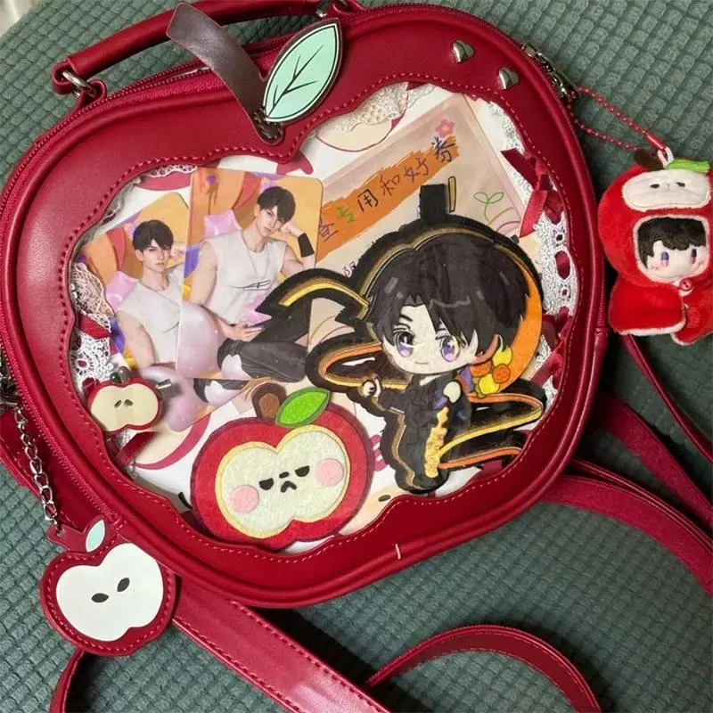 Japanese Apple Itabag Fashion Brand Multifunctional Handbag Lolita Y2k Sweet Backpack Transparent Crossbody Bag женские сумки