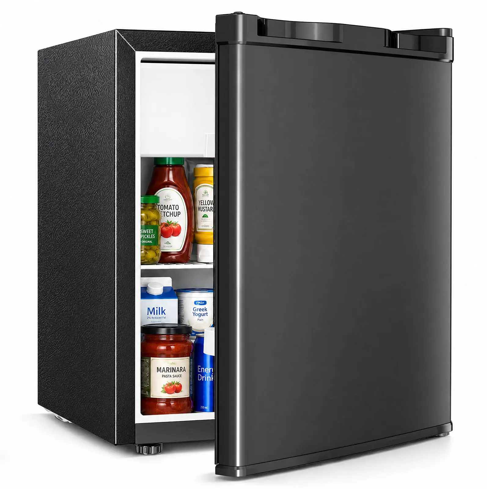 Antarctic Star 36L Compact Mini Refrigerator, Small Elegant Fridge with 0-10°C Adjustable Cooling, Quiet Operation, Iron Shell, Perfect for Bedroom/Office/Kitchen, 115V/60Hz