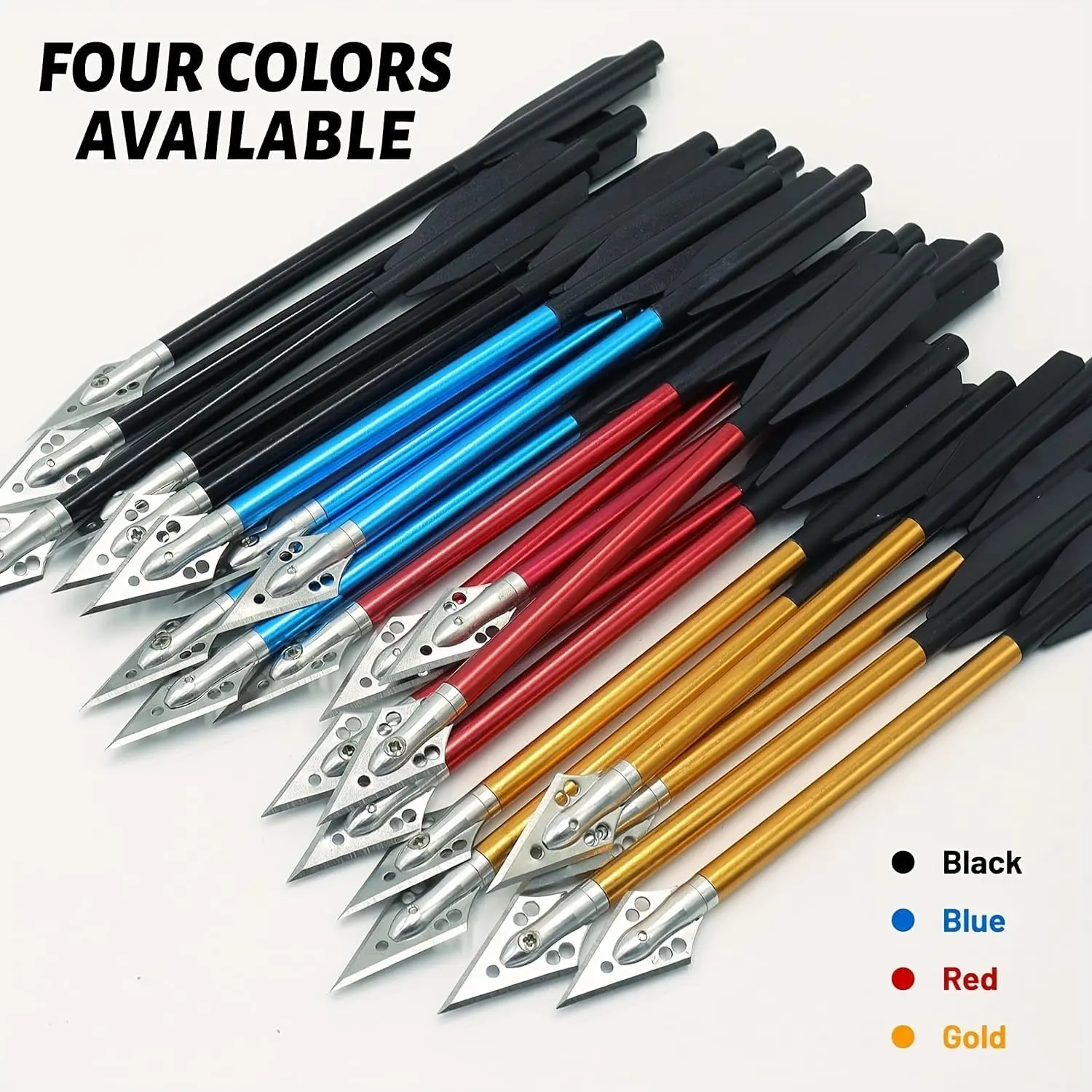 Red Mini Crossbow Bolts 6.7 Inch, Plastic Shafts with Sharp Metal Tips for 50-80lb Pistol Crossbows, Reusable for Target Practice & Small Game Hunting, Compound Bow, Arrows, Adults, 2 Pcs Plastic Feather/Flights, 6.7 Inches