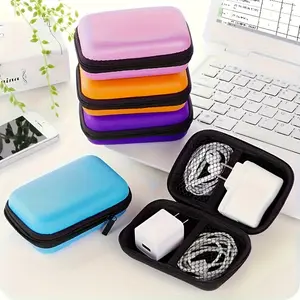 Portable Electronic Accessories Travel Case, Polyester Bag Organizer with Mesh Pockets for Charging Cables Earphones USB Chargers, Travel Packing Cubes, Organizer Pouch, Accessory Pouch