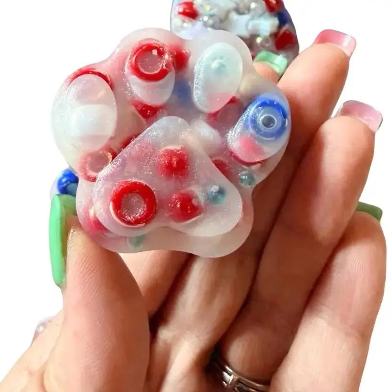 The Wiley Merchant Non-Reusable USA 250th Blingos Party Packs (4-Pack) - Sensory Stress Reliever, Stress Relief Gadget, Calming Tool, Soft Fidget, Fine Motor Skills Toy for On-The-Go Use fidgit toys