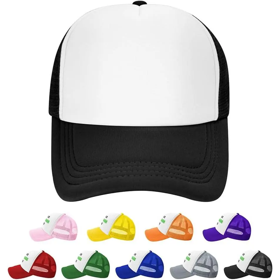 Men's Custom Trucker Hat, Personalized Polyester Cap with Your Text or Logo for Teams, Clubs, Graduation & Birthday Gifts, Outdoor Wear, Baseball Cap, Elastic Closure, Breathable, Adjustable, Creative Gift, Fashion, Unisex, Good Service, Hand Wash Only