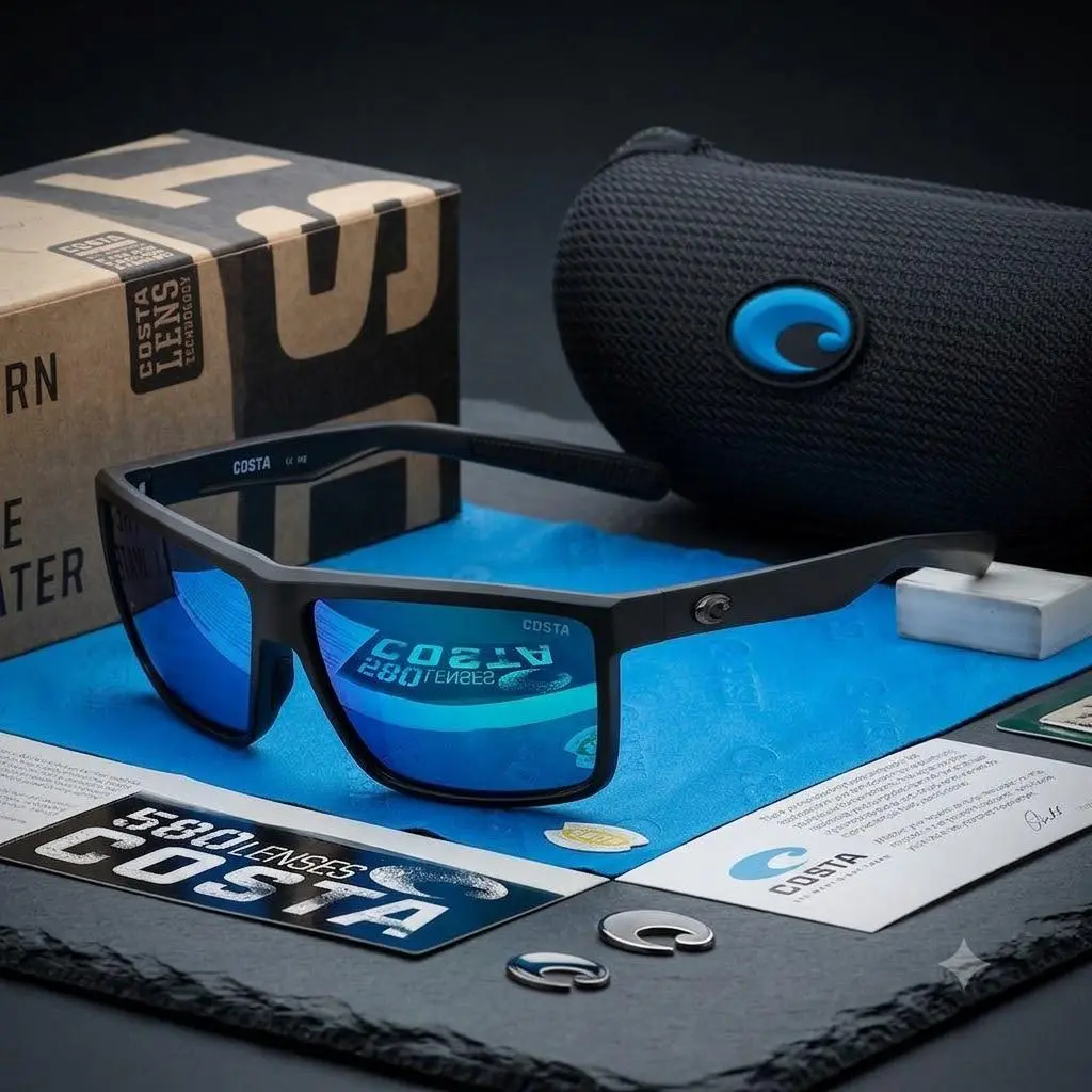 Full Box Costa Del Mar Rinconcito Polarized Sunglasses UV Protection Sport Fishing Driving Outdoor Shades Men Women