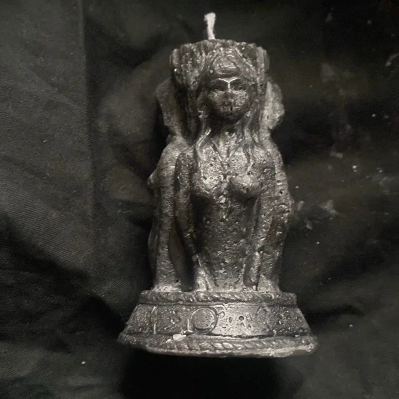 Hecate Triple Faced Candle - Decorative Candle with Unique Design and Textured Finish - Ornaments