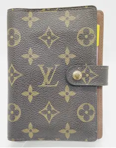 Pre-owned Louis Vuitton Canvas Small Leather Goods Authentic Monogram Agenda PM (Planner Cover)