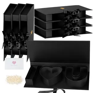 Father's Day Empty Fillable Flower Gift Boxes Dad Cardboard Letter Boxes Gift for Flower Wrapping DIY Arrangements(I Love U)