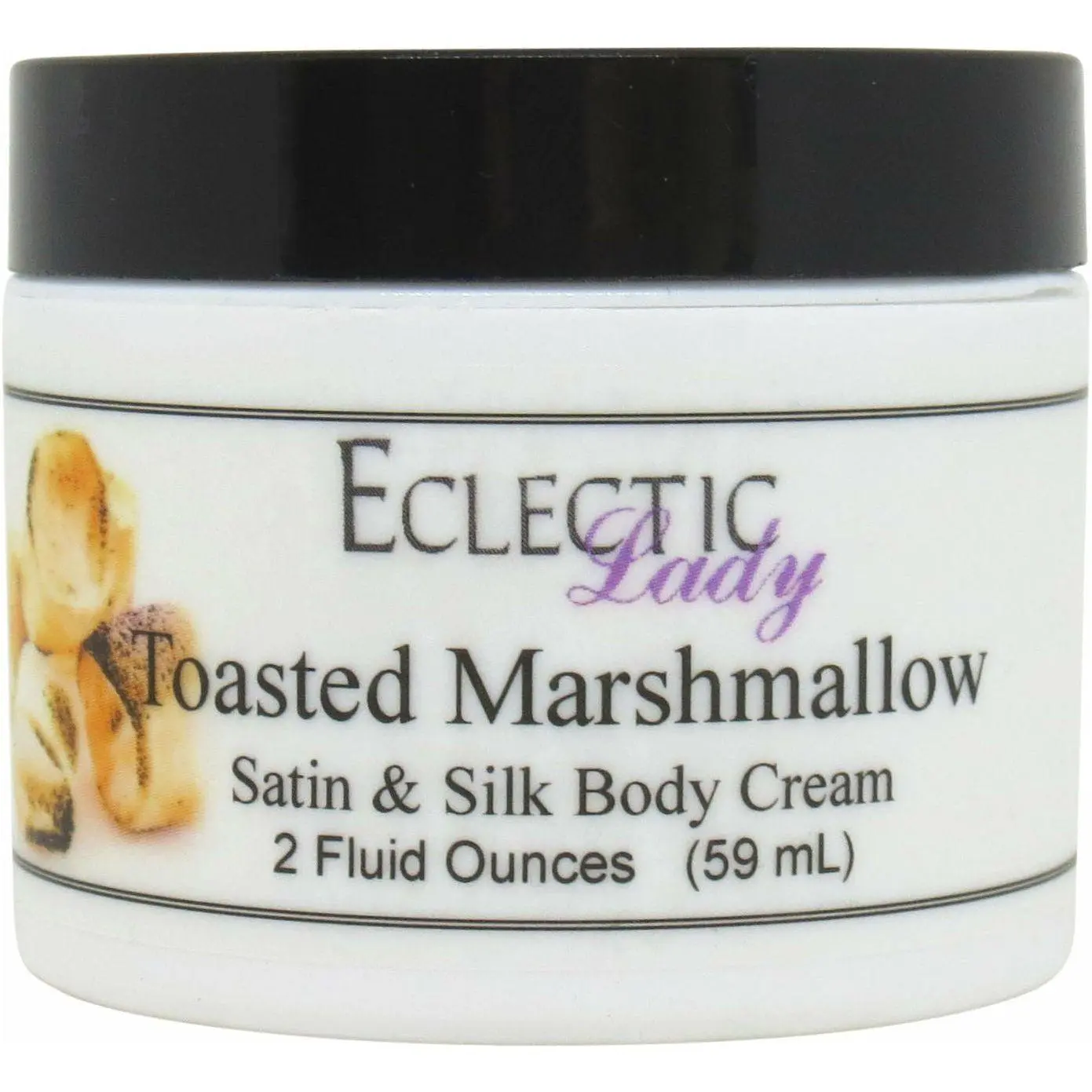 Toasted Marshmallow Satin and Silk Cream,  Body Cream, Body Lotion