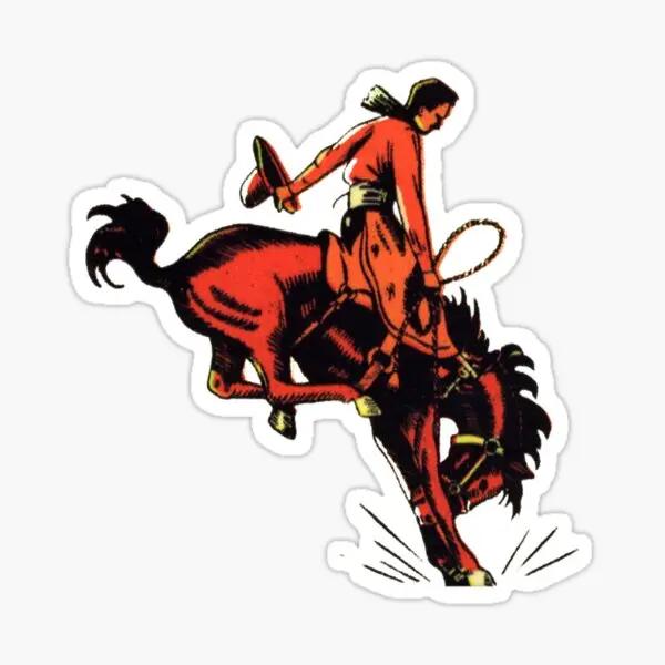 Vintage Rodeo Cowboy Premium Sticker