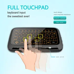 H18+ Backlit Touch Keyboard Mini Wireless Keyboard Air Mouse Full-Screen Touch Flying Mouse Keyboard