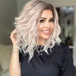 IMstyle Erica New short 13*6 Bob wavy Ombre blonde lace Front Wig N17-C196-D130C13X6