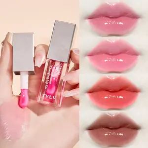 Lightweight Lip Oil Jelly, Glossy, Moisturizing, Hydrating & Anti-Wrinkle, Enhances Natural Glow, Perfect for Daily Commute & Dates, Non-Sticky Formula, Lip Care, Hydrating Glassy Lip