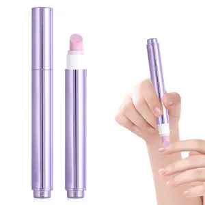 3-in-1 Cuticle Pusher Oil Pen, 2026 Upgrade Ceramic Cuticle Oil Pusher Pen for Nails, Nail Care Pen Manicure Nail Buffer Pens for Hangnails Dry Damaged Toenails Remover Tool Nail Care Solution