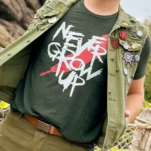 Never Grow Up Peter Pan Punk Tee
