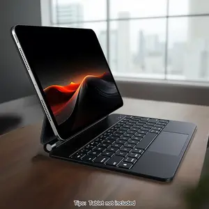 Magnetic Keyboard Protective Case, Multipurpose Keyboard Protective Case with Touchpad, Portable Rechargeable Keyboard, Tablet & Computer Accessories for iPad Air4/5 Air6 iPad Pro11inch (M2)