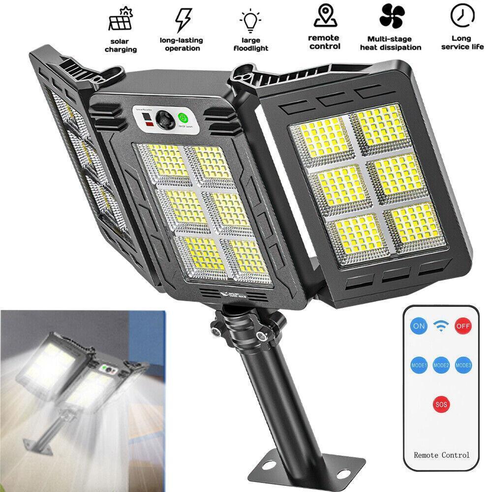 LED Solar Flood Light, Outdoor Motion Sensor Light, 800 LEDs Solar Security Lights,Remote Control, IP65 Waterproof,Super Bright 3 Brightness 3 Modes,6000mAh Motion Sensor Outdoor Lights for Outside,Perfect Christmas & New Year Gift ldea LED Solar Flood Light, Outdoor Motion Sensor Light, 800 LEDs Solar Security Lights,Remote Control, IP65 Waterproof,Super Bright 3 Brightness 3 Modes,6000mAh Motion Sensor Outdoor Lights for Outside,Perfect Christmas & New Year Gift ldea