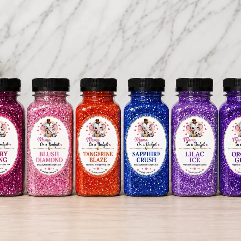 Premium Rhinestone Mix for Tumblers, Pens & Crafts | 4oz, 8oz & 10oz