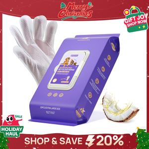 hicc pet pet glove wipes，freshening grooming dog&cat disposable 20pcs satisfied gentle fresh breath outdoor no-clean hypoallergenic facial pet wipes disposable no-rinse grooming formulated for dogs petwipes deodorizing cleaner cleaning  #springtok