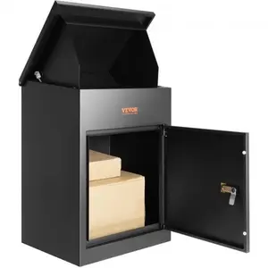 VEVOR Extra Large Mailbox with Coded Lock - Galvanized Steel Wall Mounted Mailboxes 17.3"x13.8"x22.8" for Outside