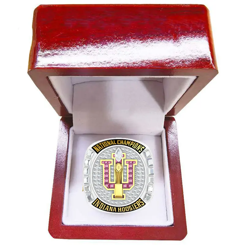 Men's 2025 Collector's Edition Heavyweight College Sports Team Emblem Championship Ring, 50g Costume Jewelry Fashion Accessory, 50 Grams