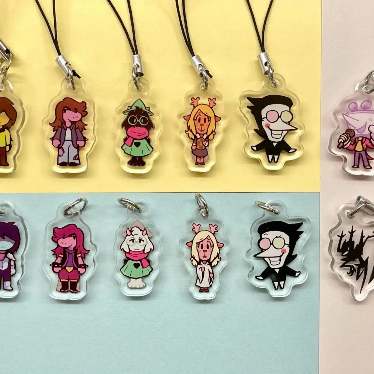DELTARUNE Keychain - Double Sided, 1 in., 5 Variations